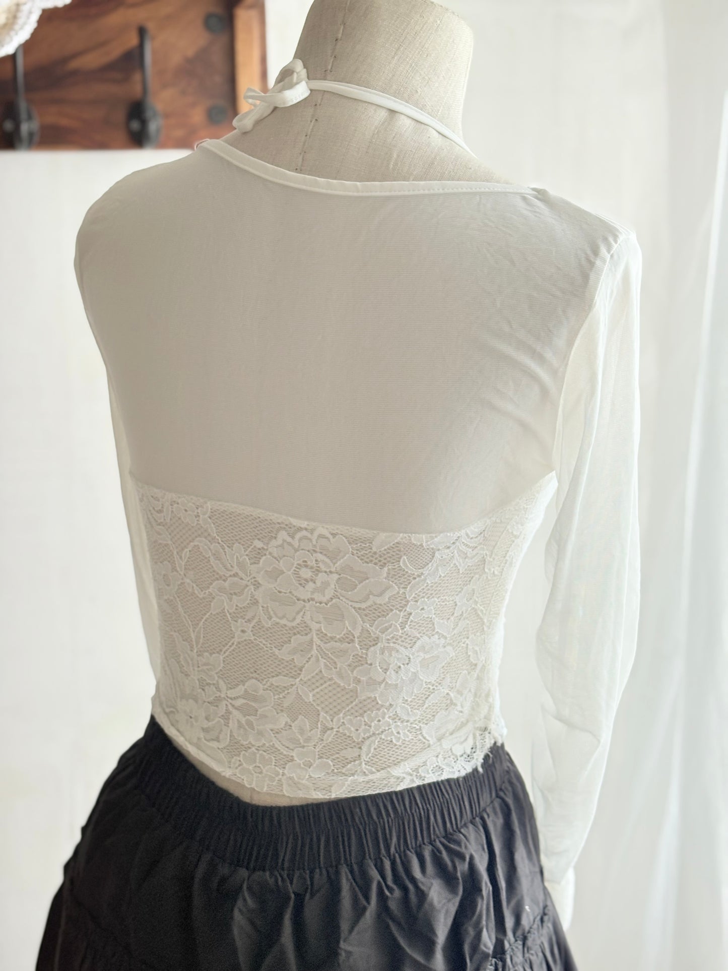 White lace top