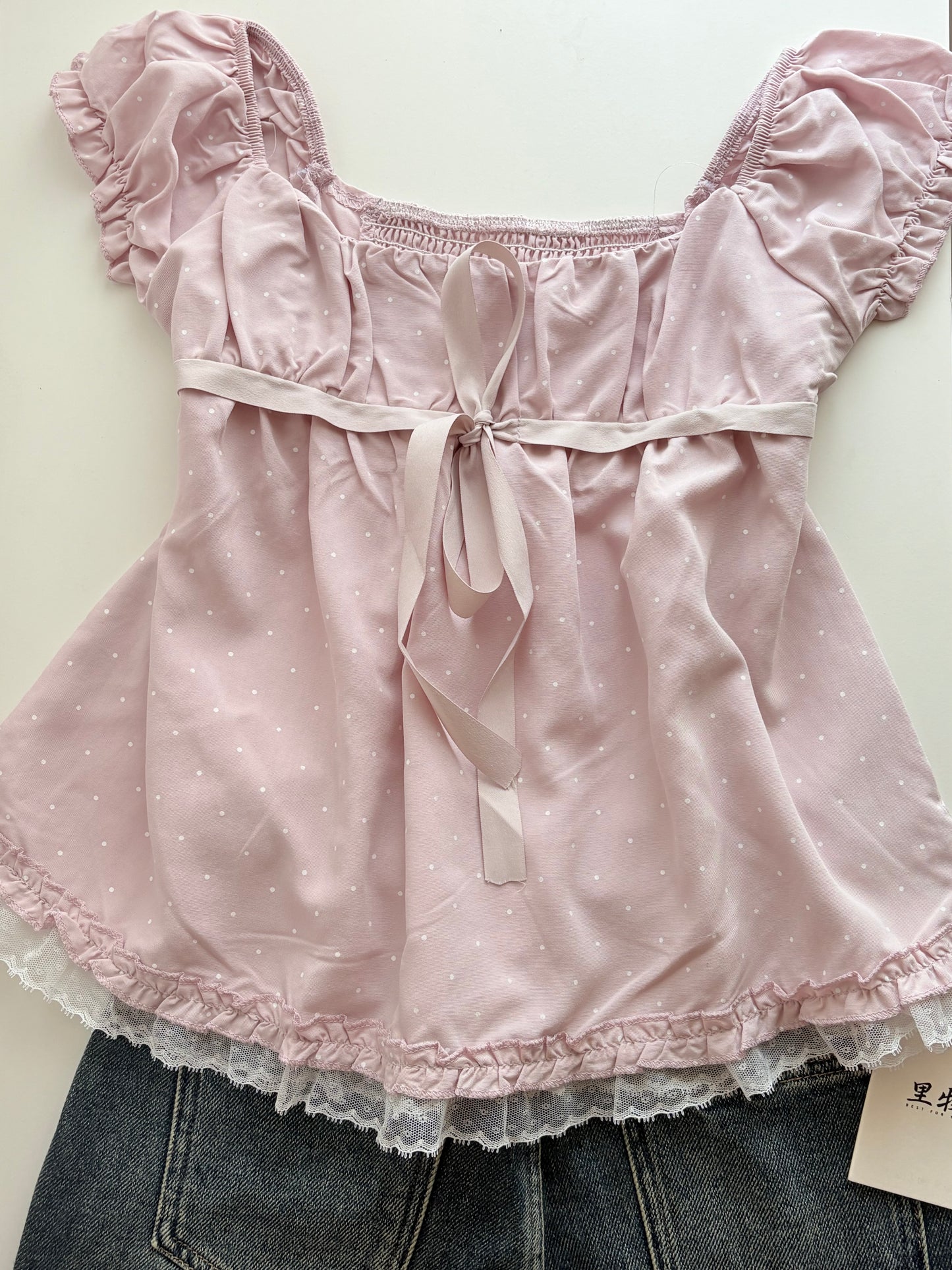 Ariel polka tops