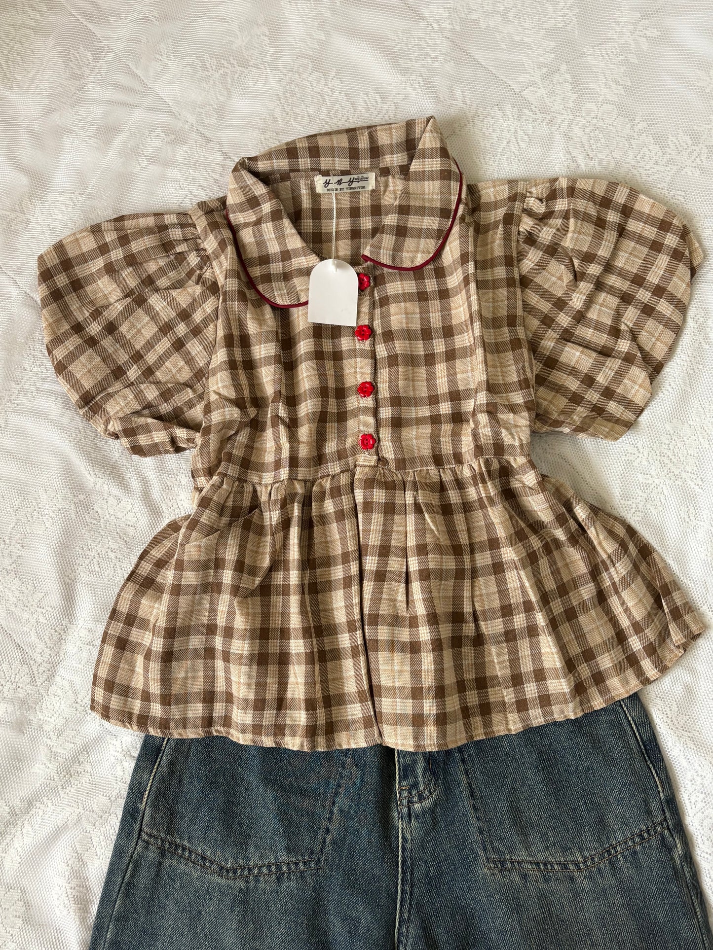 Tina plaid top