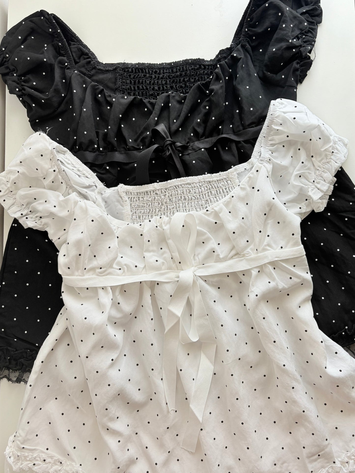 Ariel polka tops