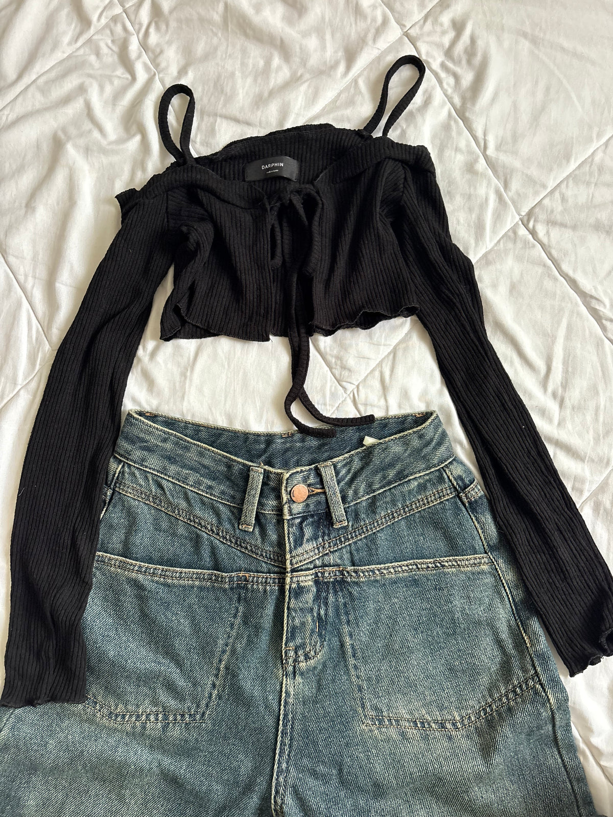 Black tie top