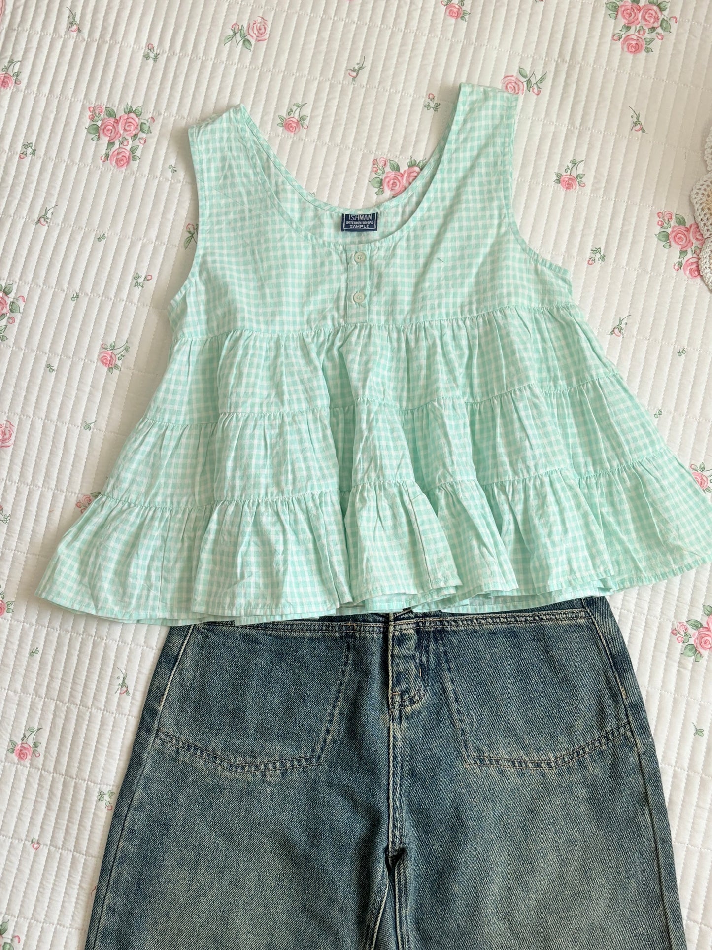 Blue gingham