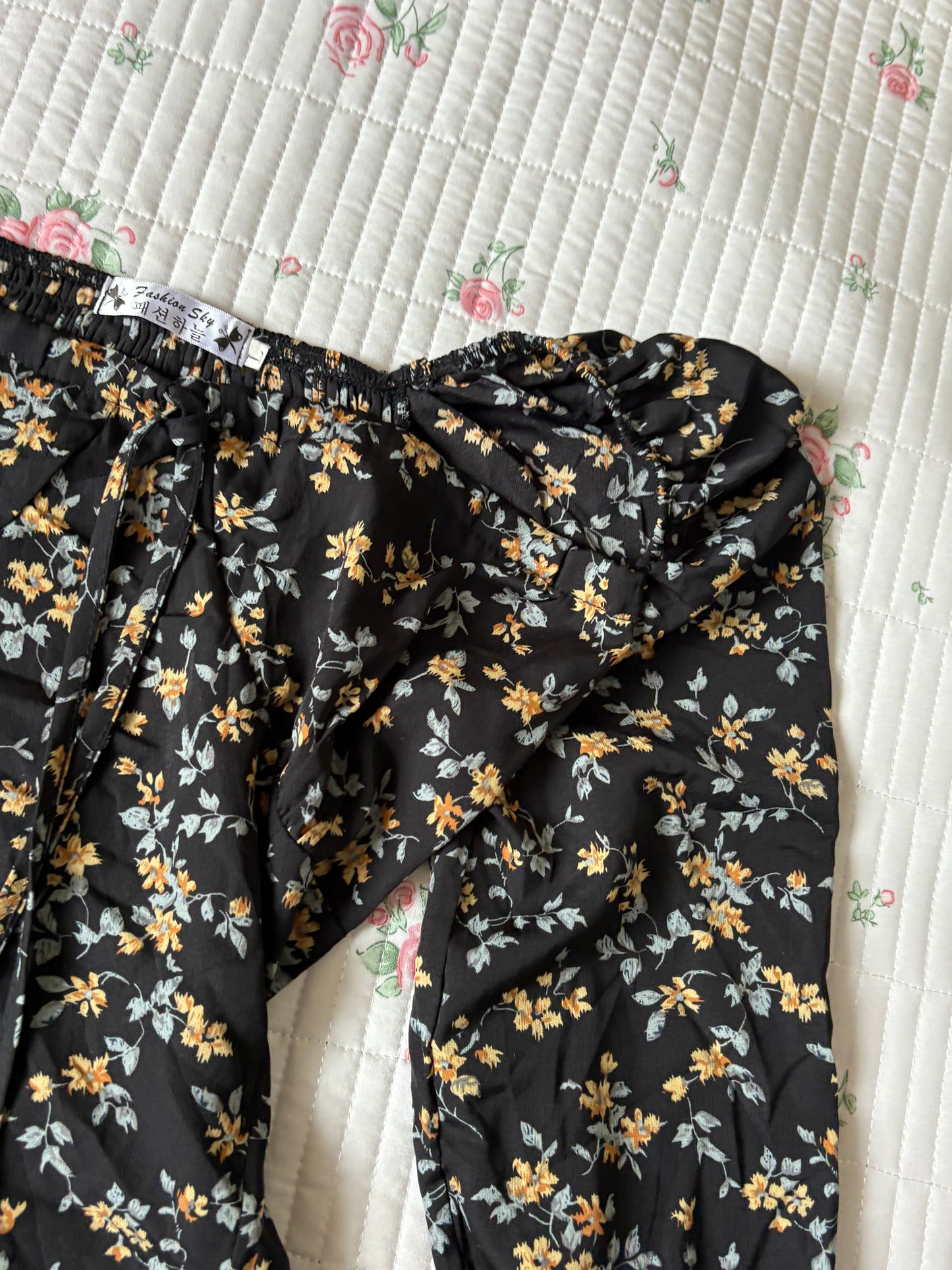 Black floral