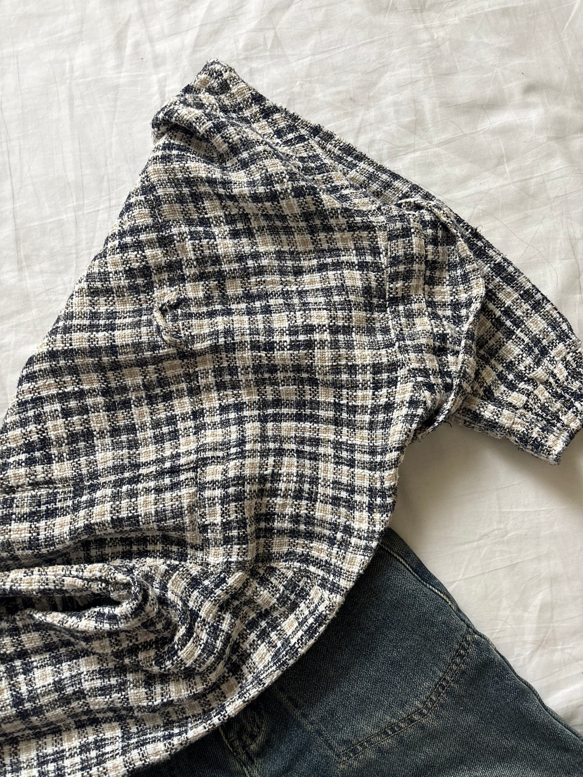 Zara tweed shirt