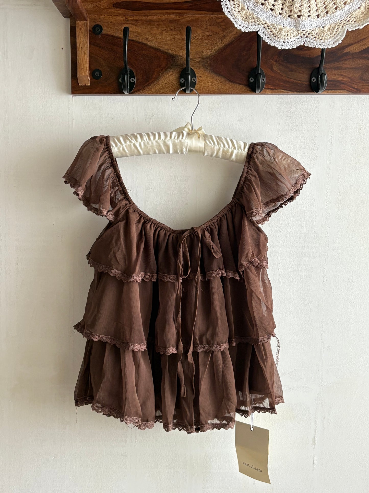 Silvie ruffle top