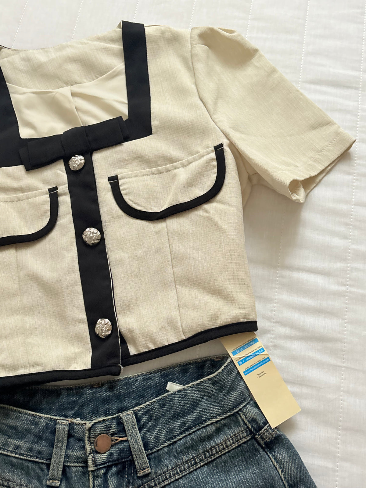 Cute buttoned top
