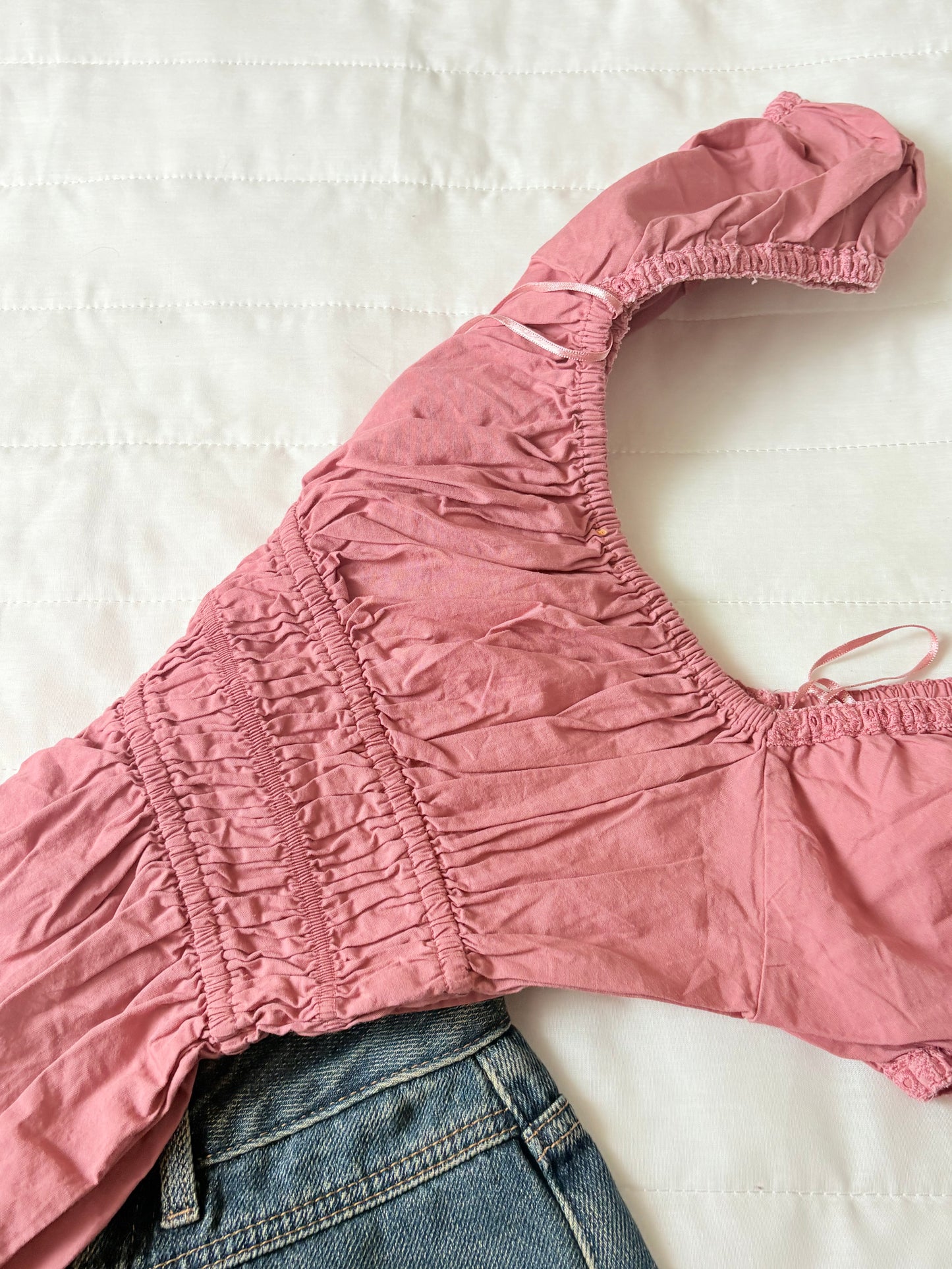 Pink doll top