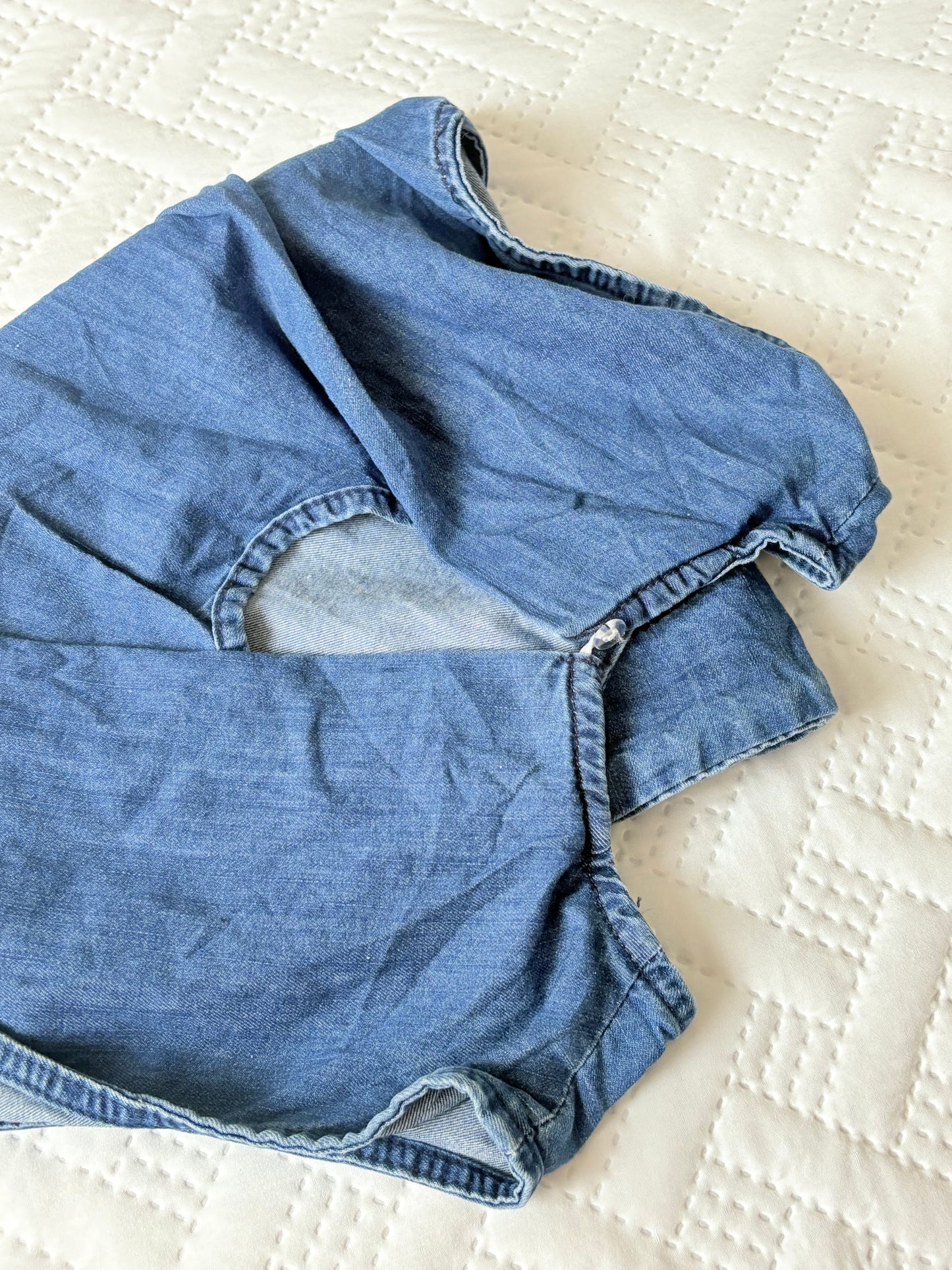 Blue denim top