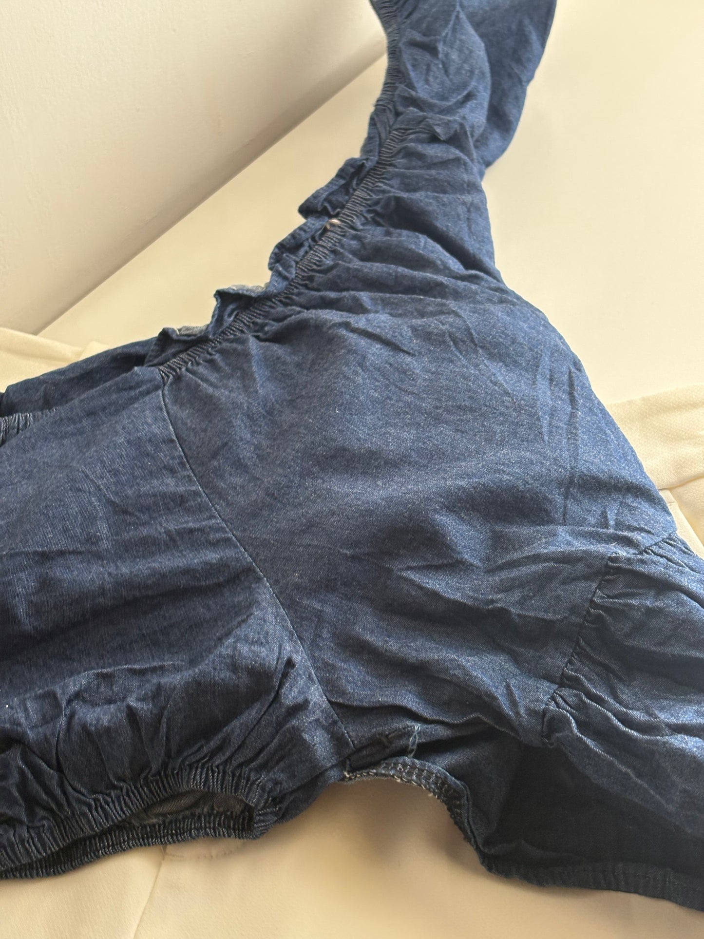 Denim doll top