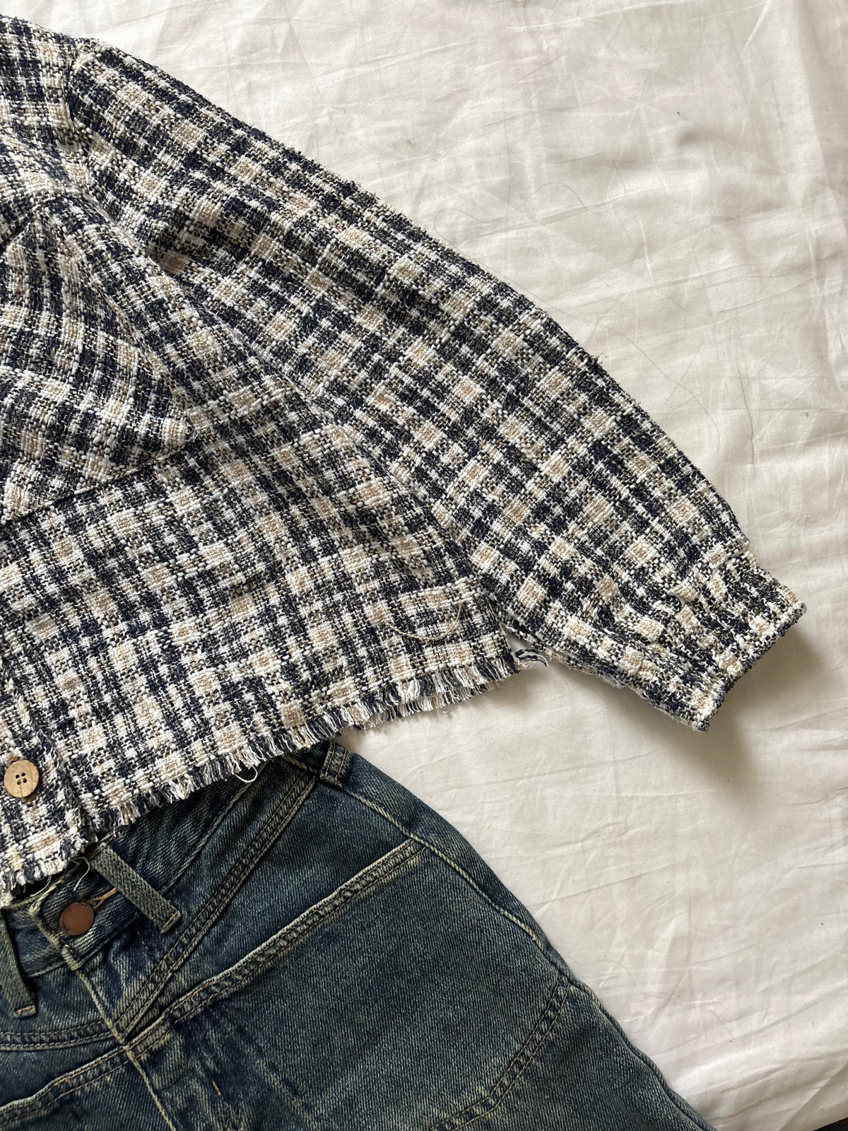 Zara tweed shirt