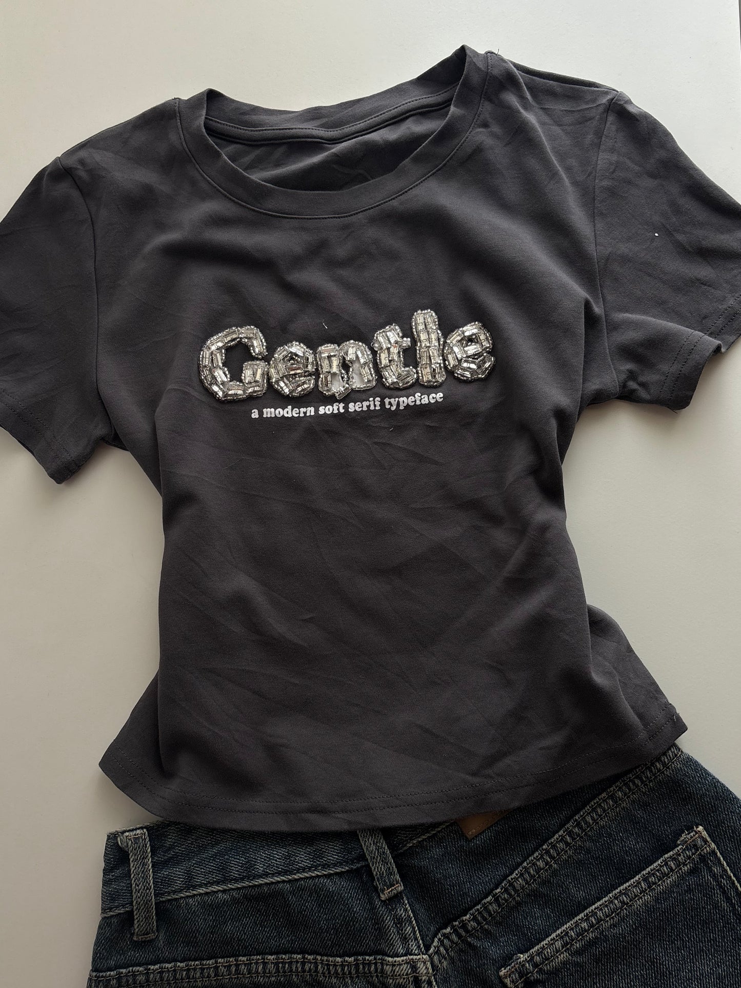 Gentle bejewelled top