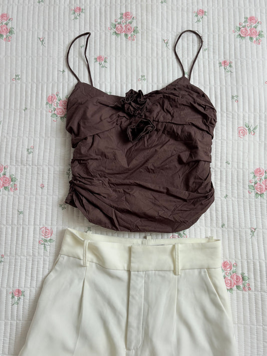 Brown applique