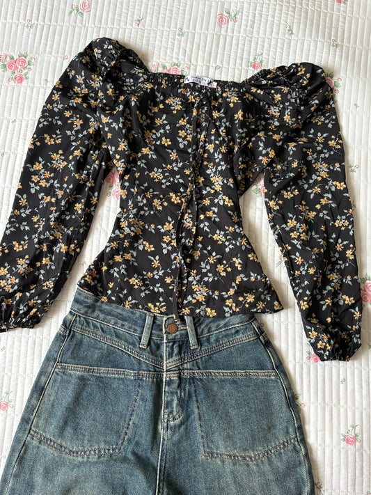 Black floral