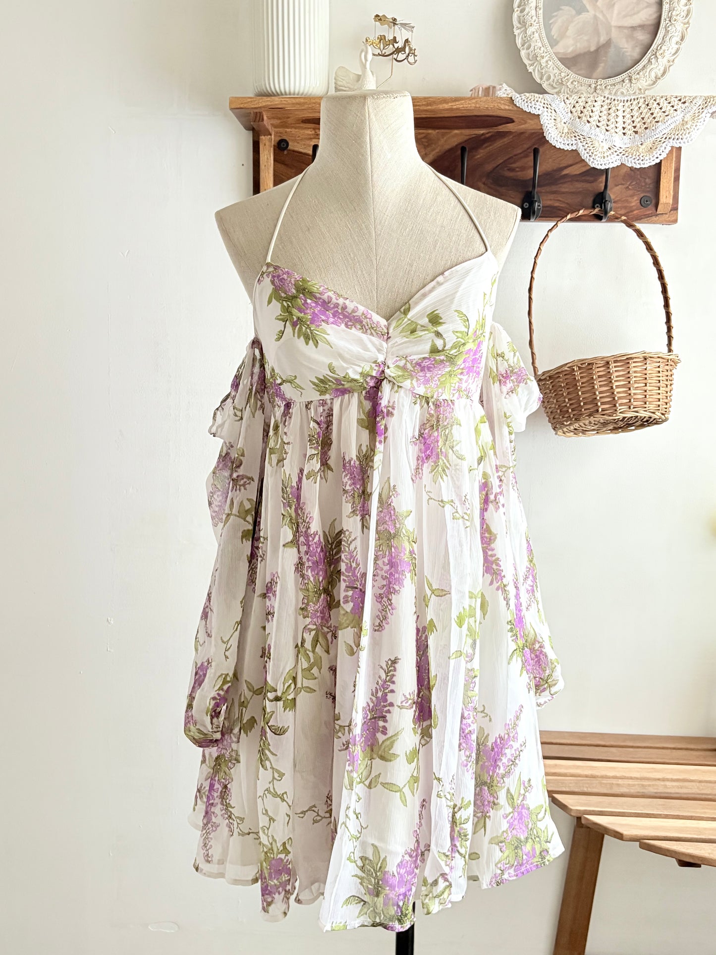 Lavender floral dress