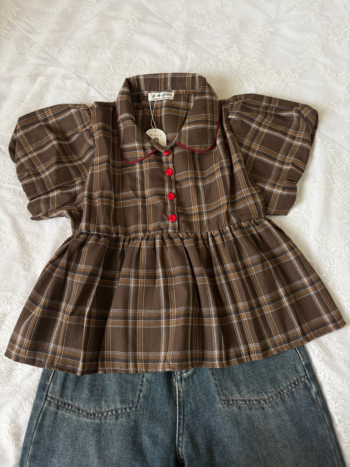 Tina plaid top