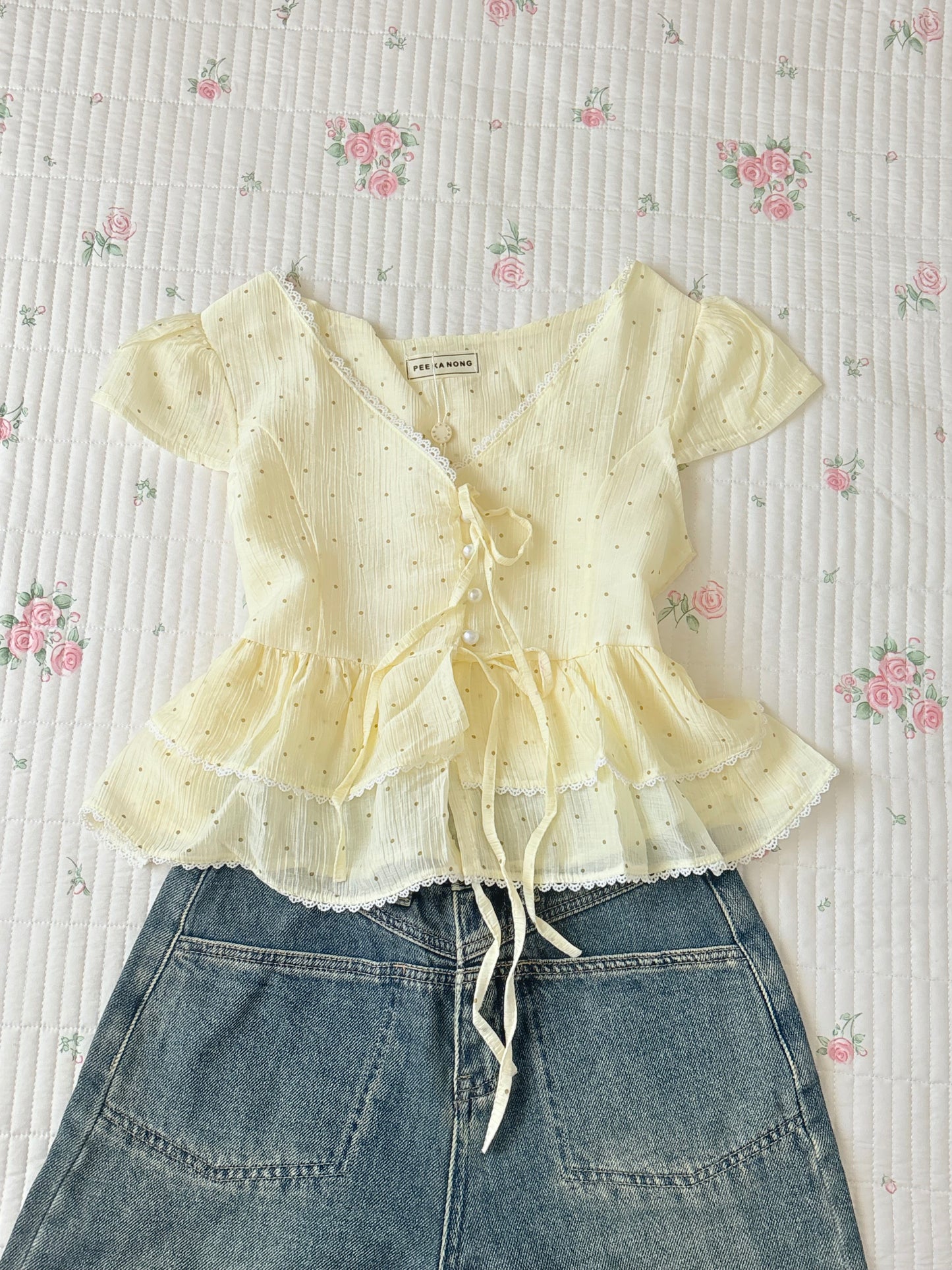 Daisy polka top