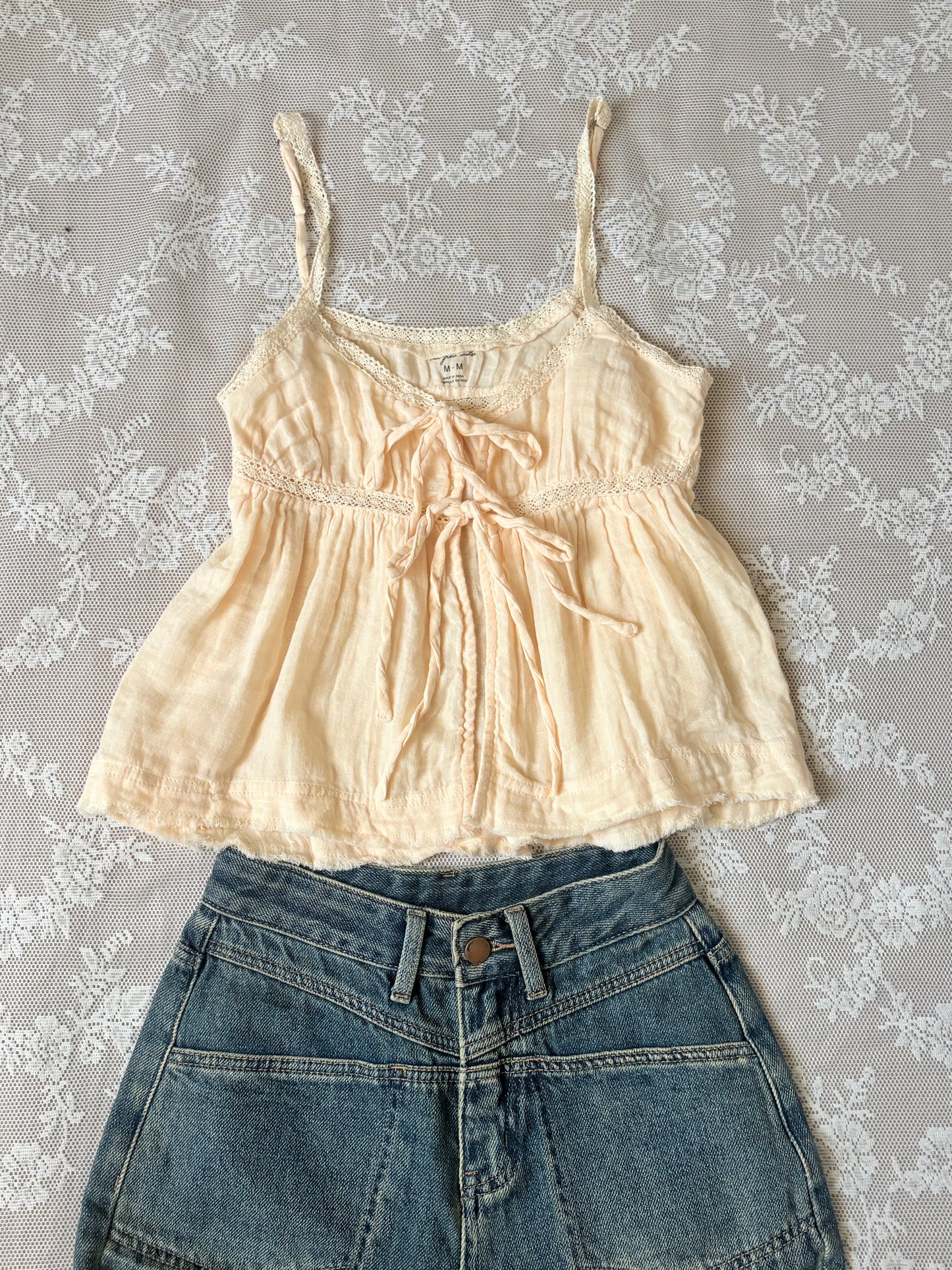 Muslin tie top