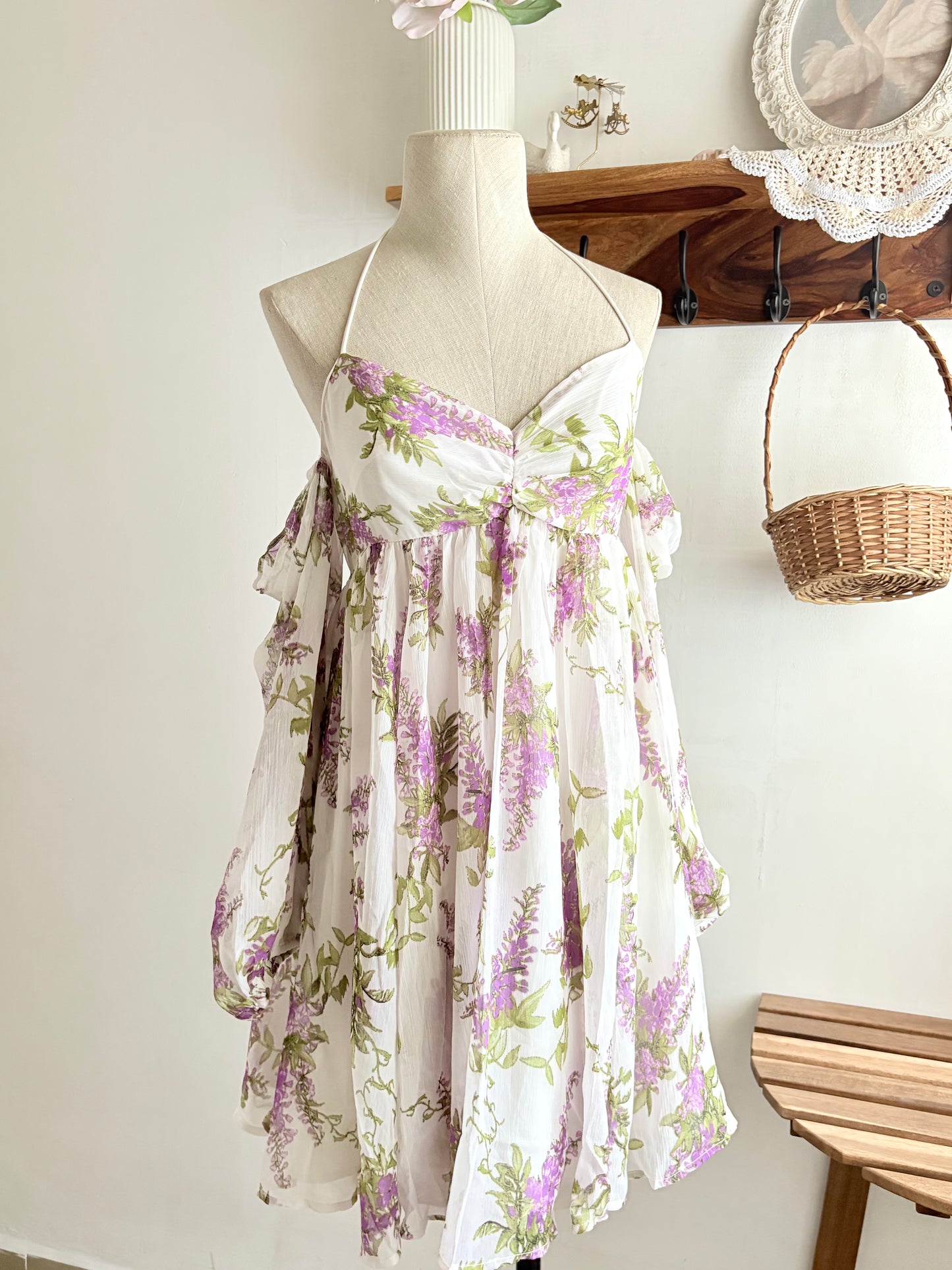 Lavender floral dress