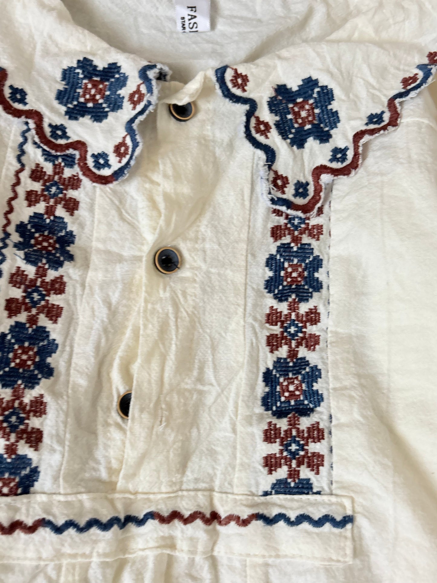 Embroidered top