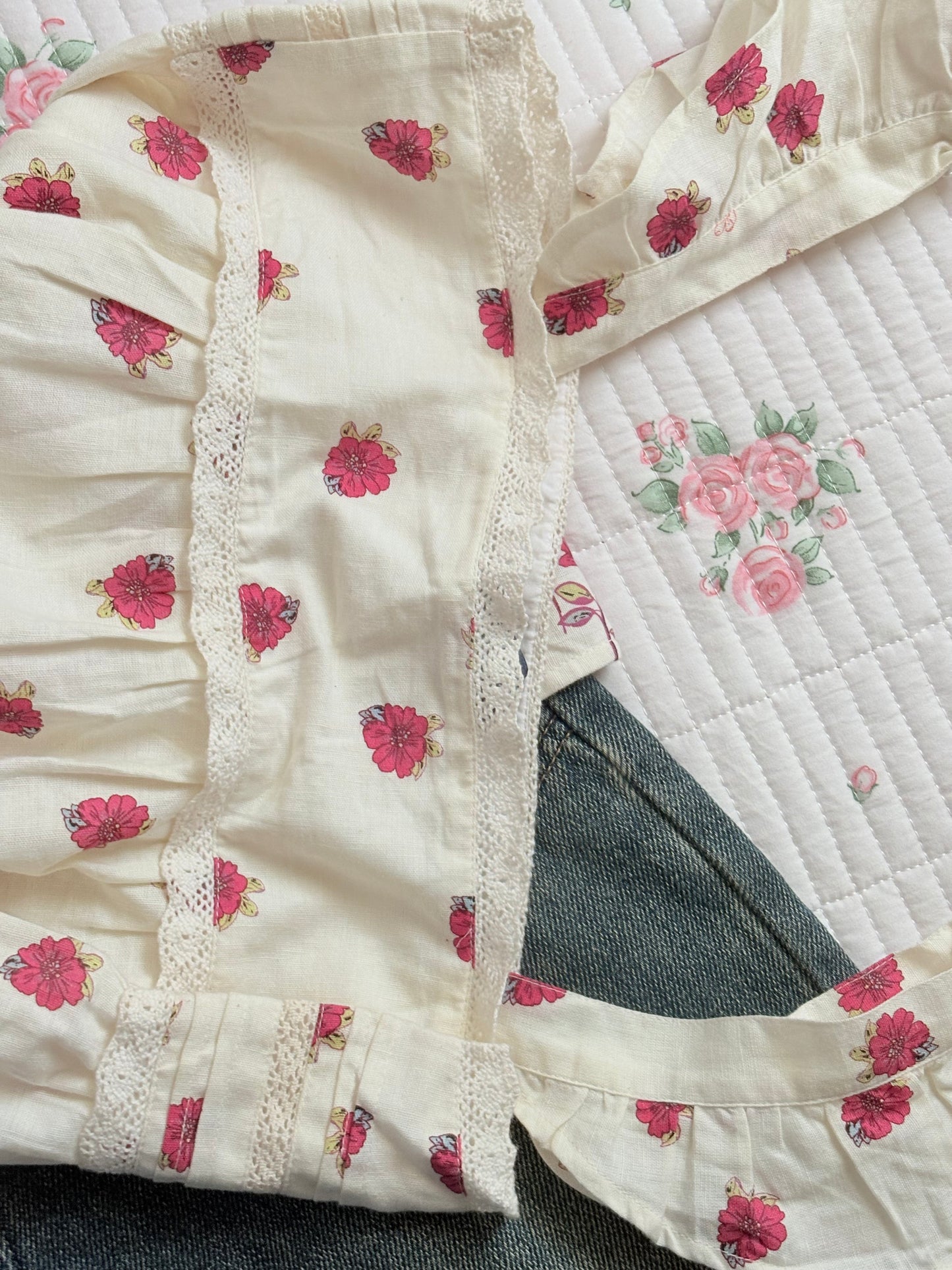 Pink floral top
