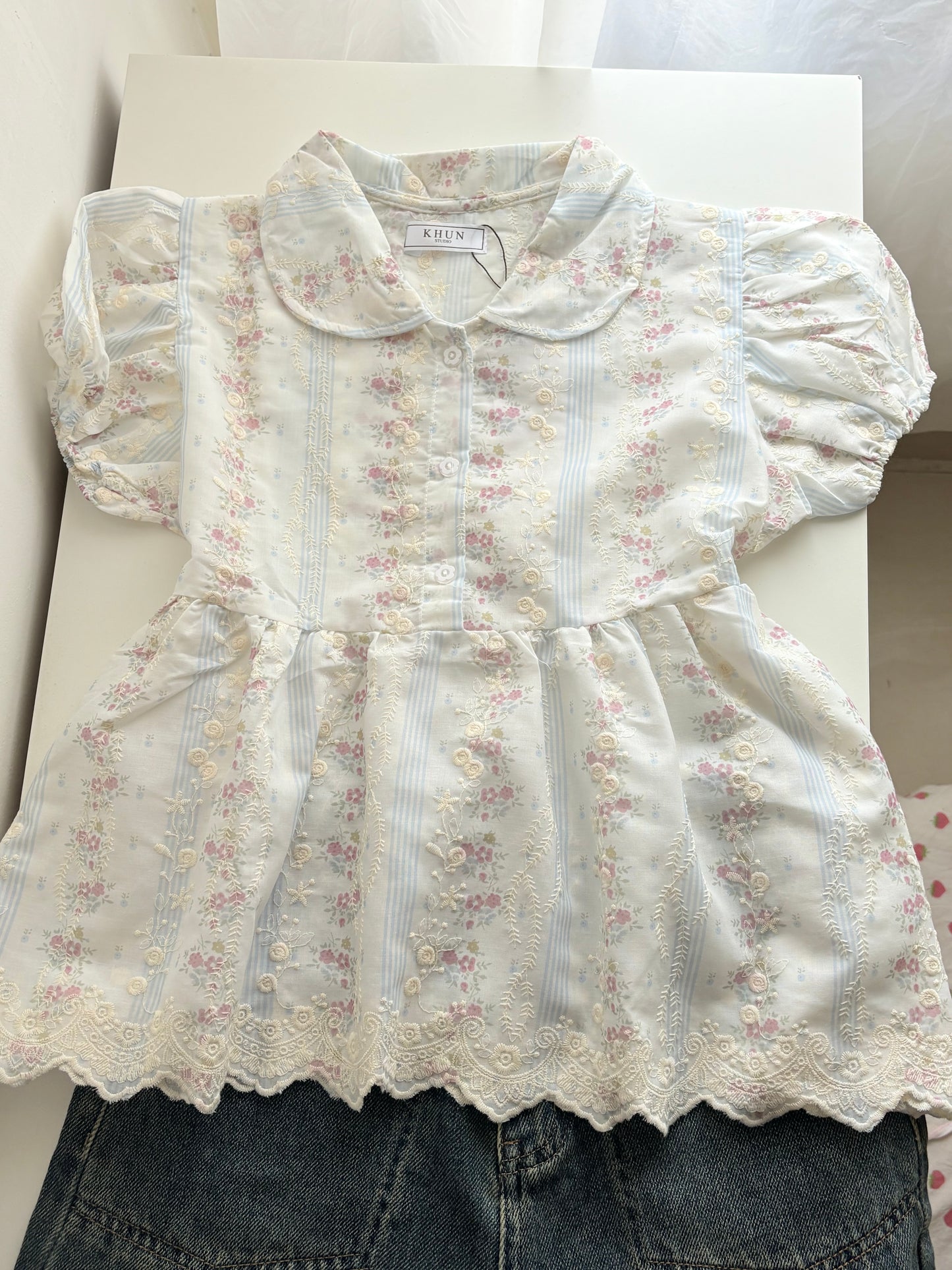 Stella embroidered top