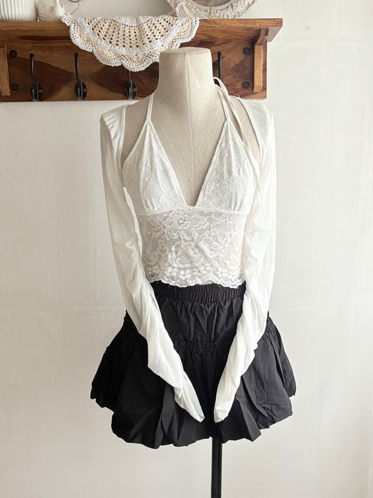 White lace top
