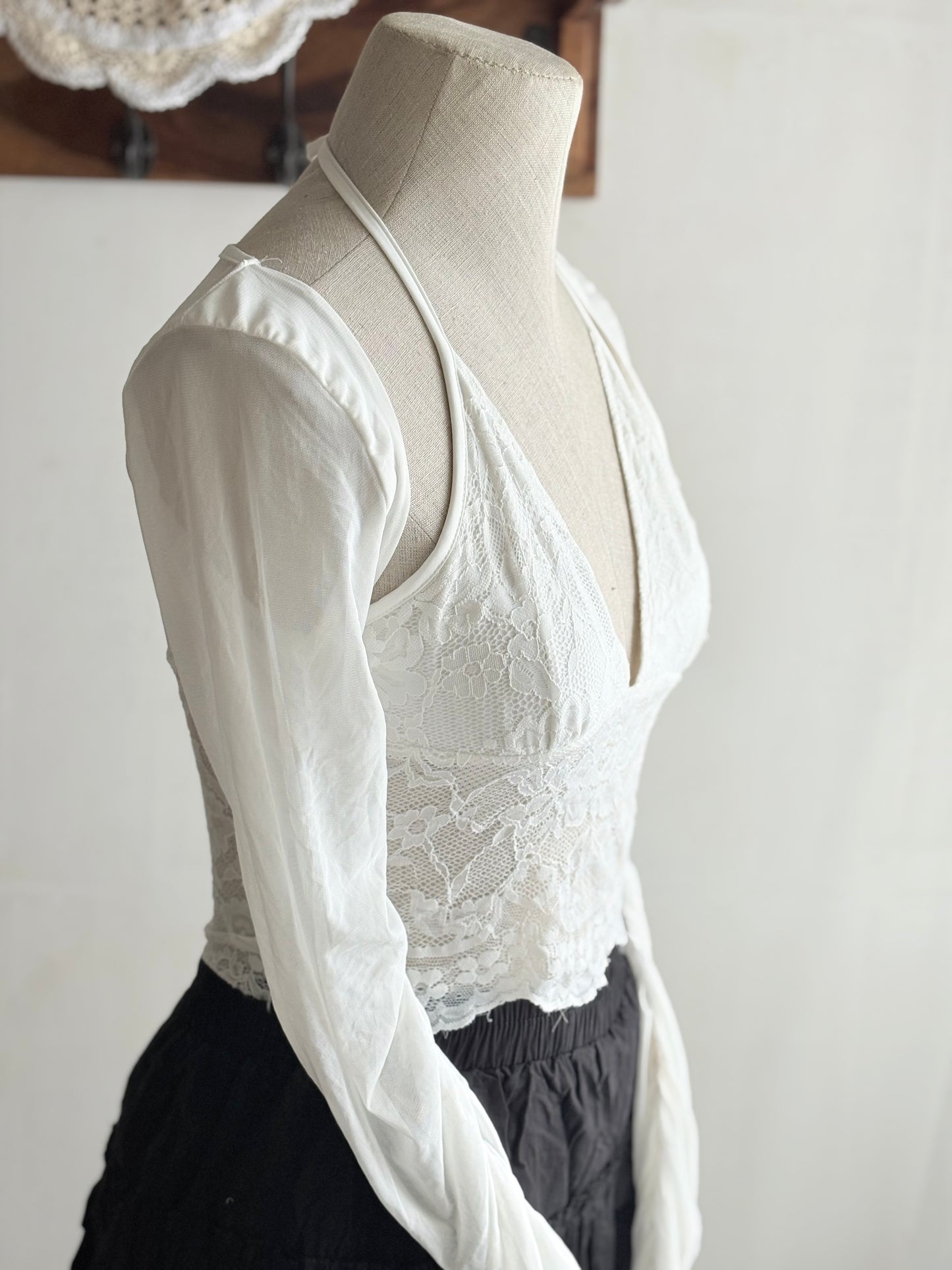 White lace top