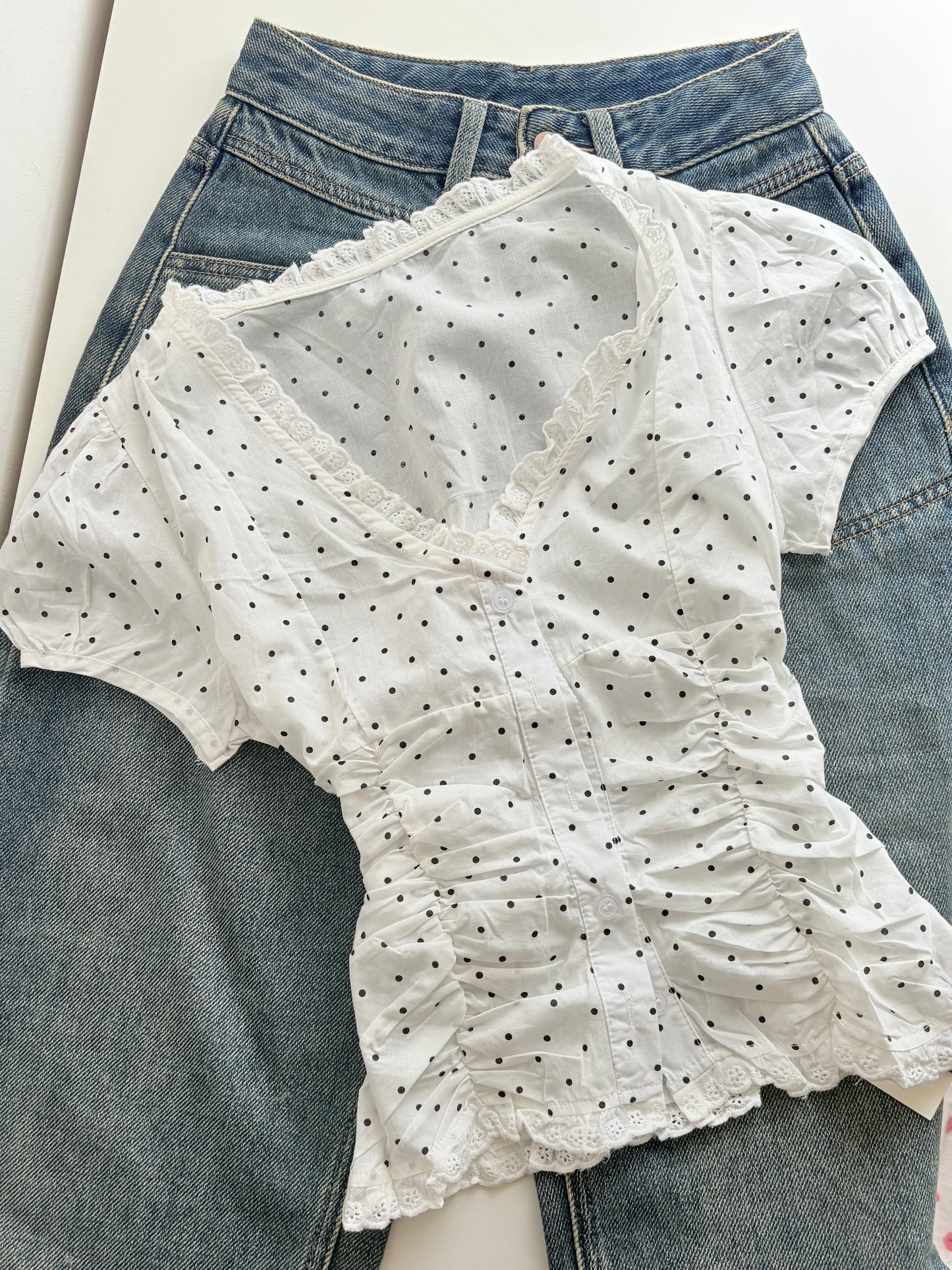 Ruby polka top