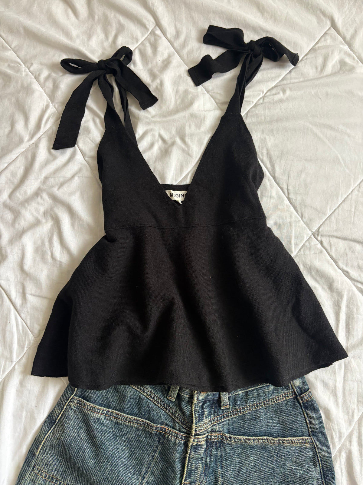 Black tie top