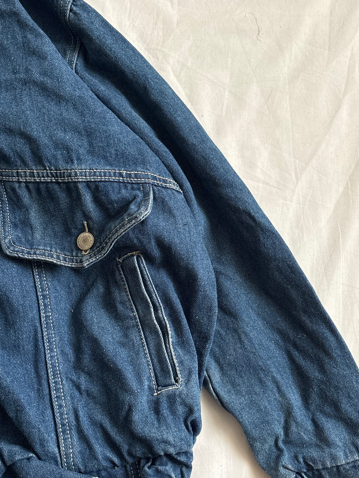 Denim bomber jacket