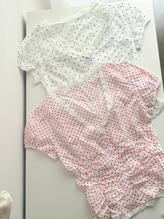 Ruby polka top