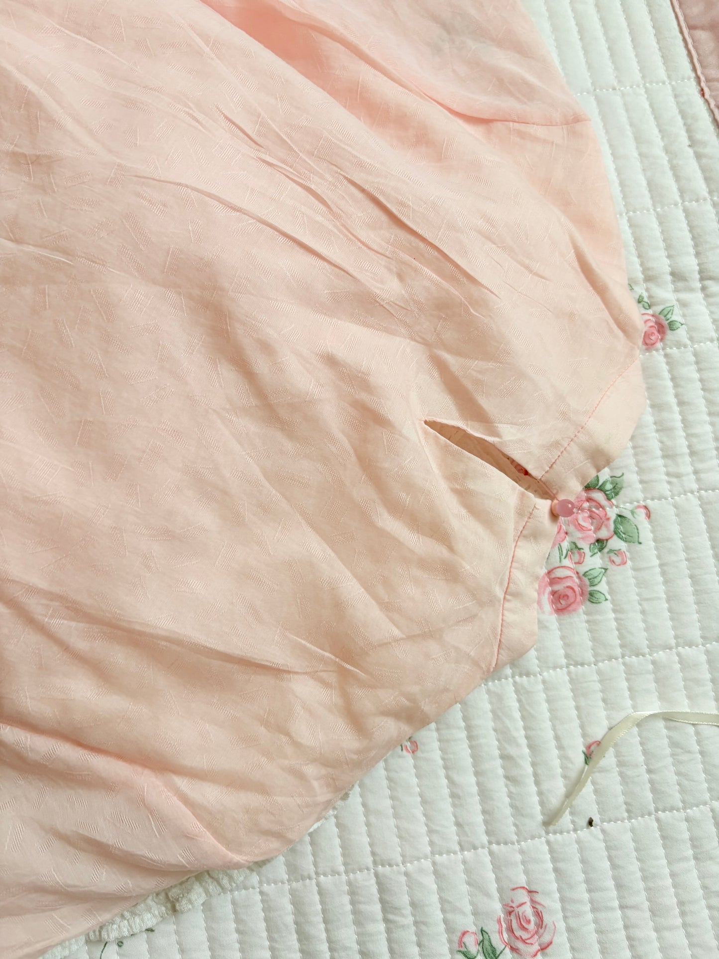 Peach cheongsam top