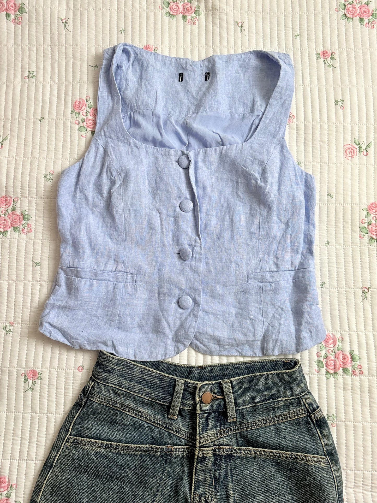 Blue vest