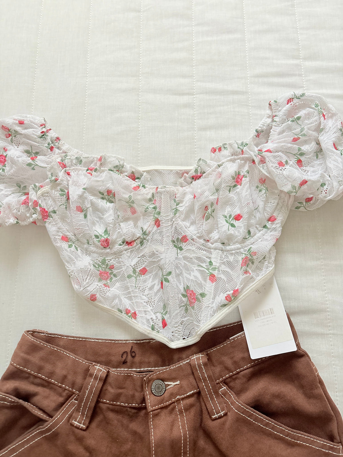 Floral corset