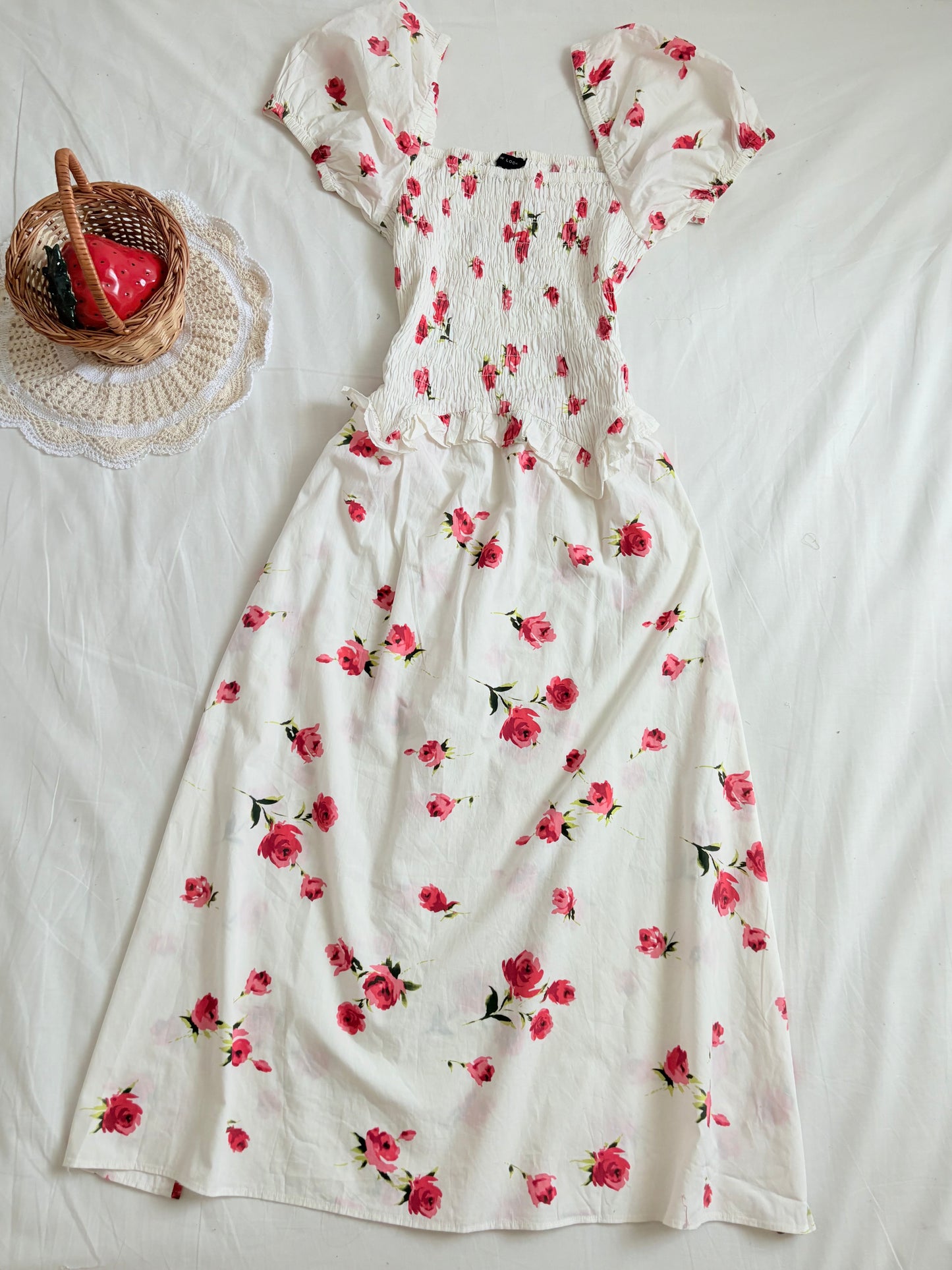Smocked floral dress