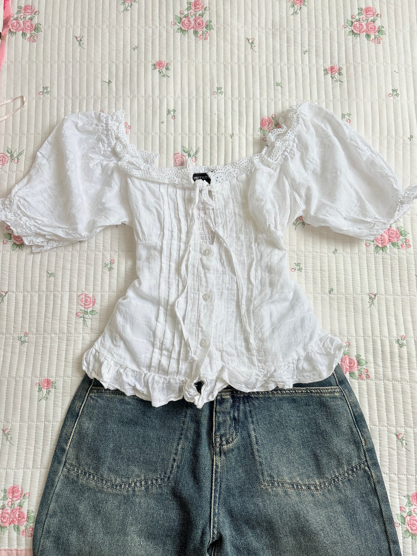 White cotton top