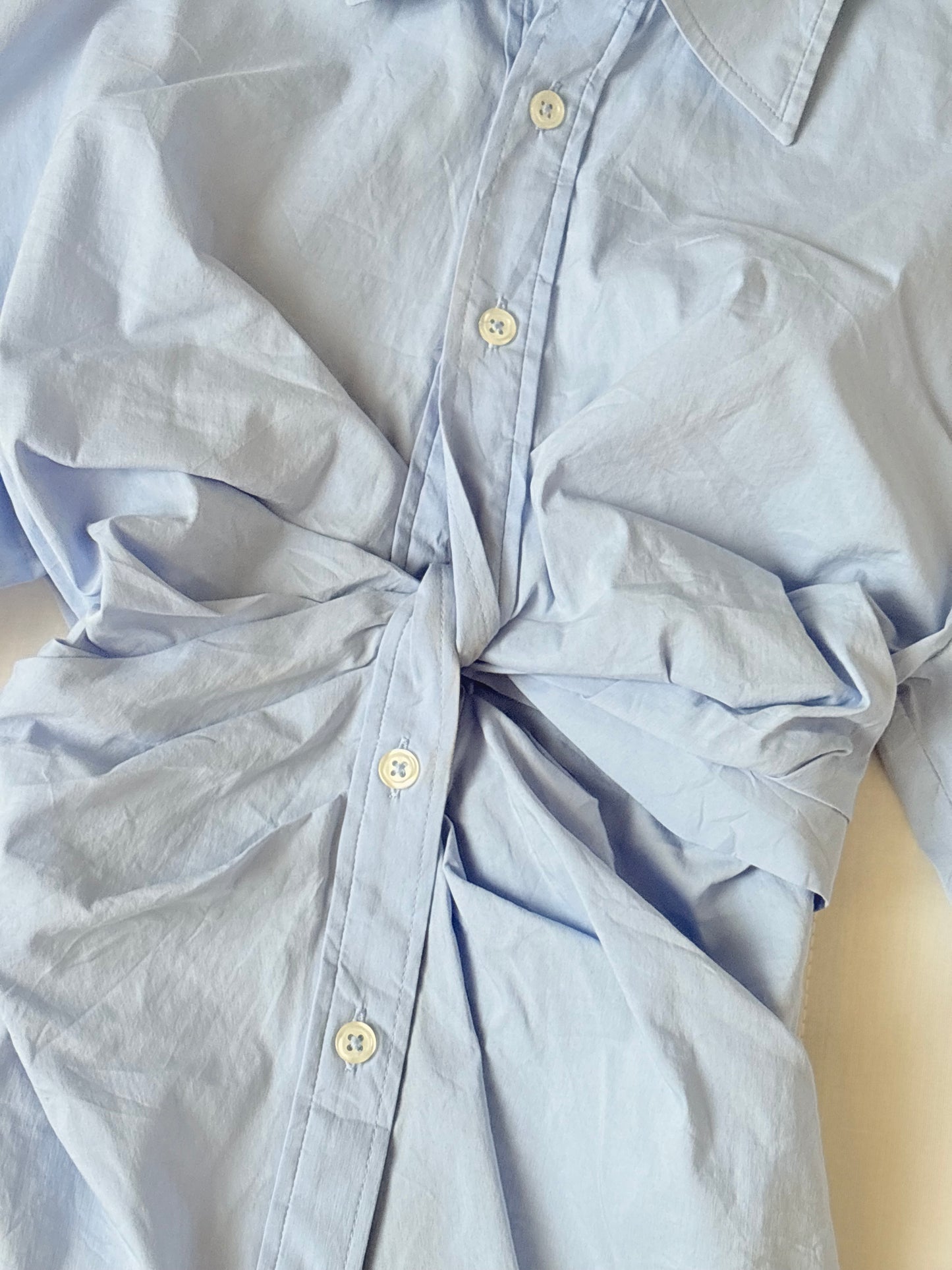 Blue twist shirt