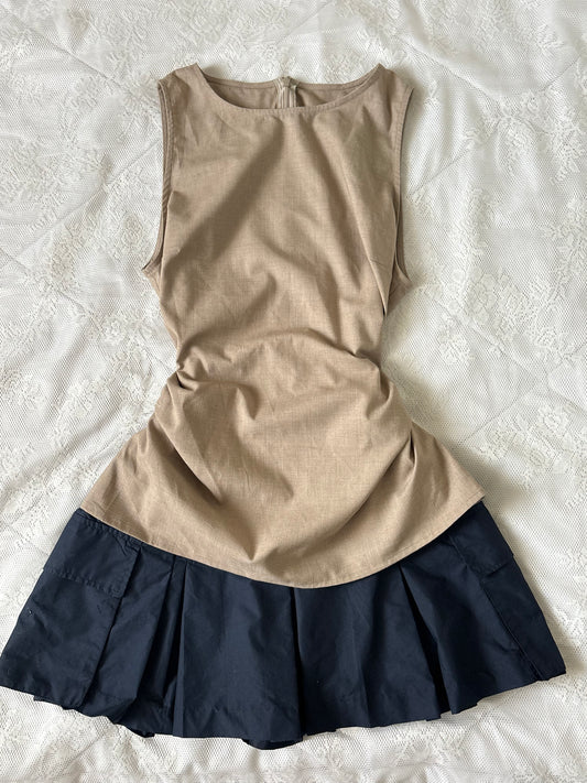 Tan fitted top