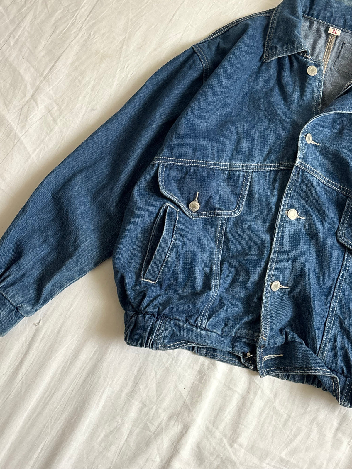 Denim bomber jacket