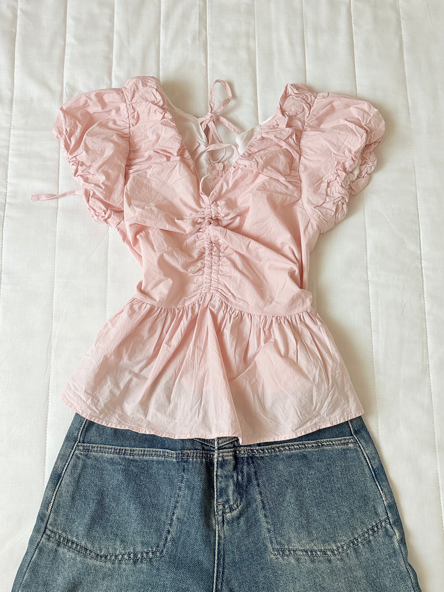 Pink doll top