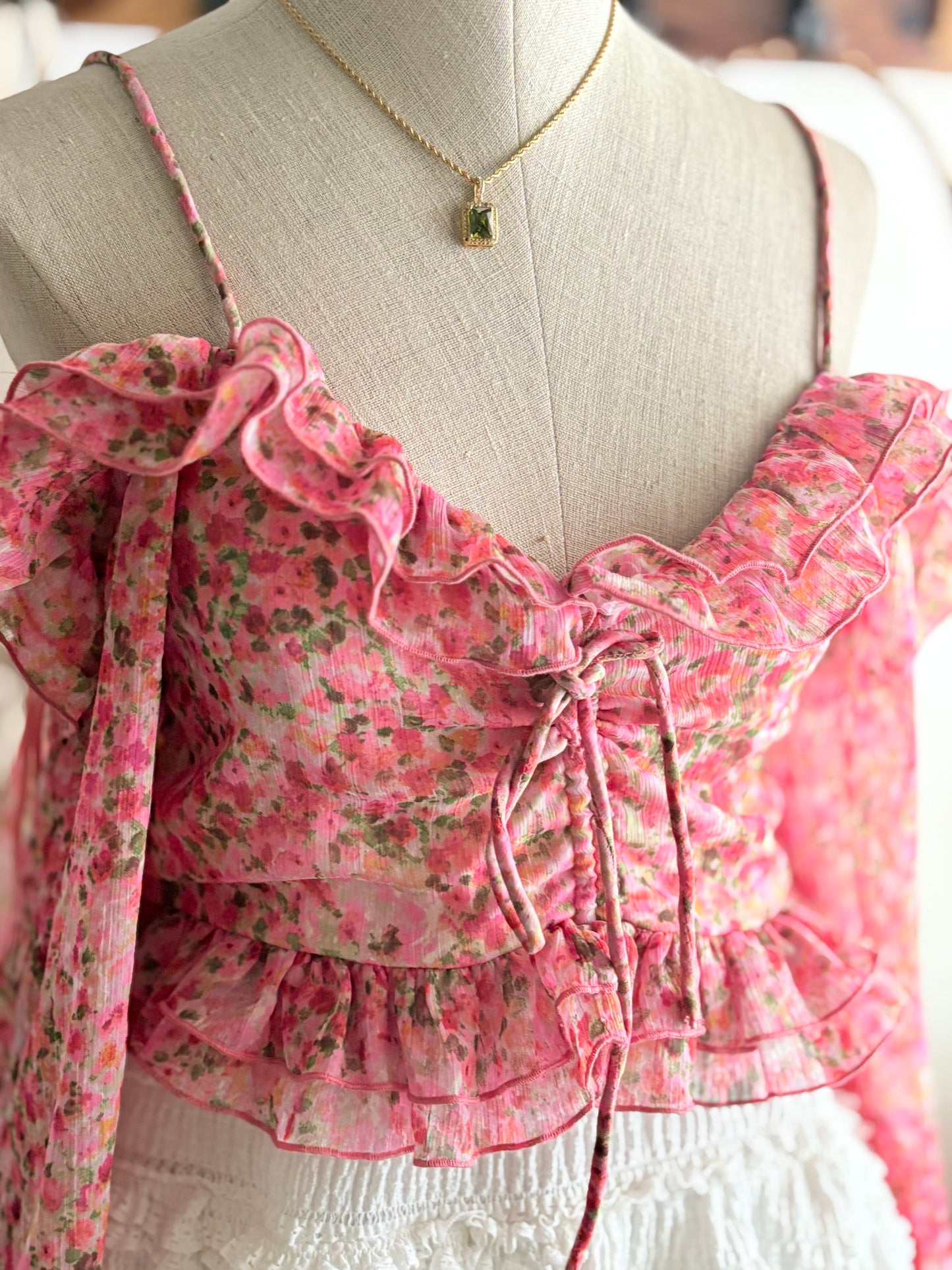 Floral off shoulder