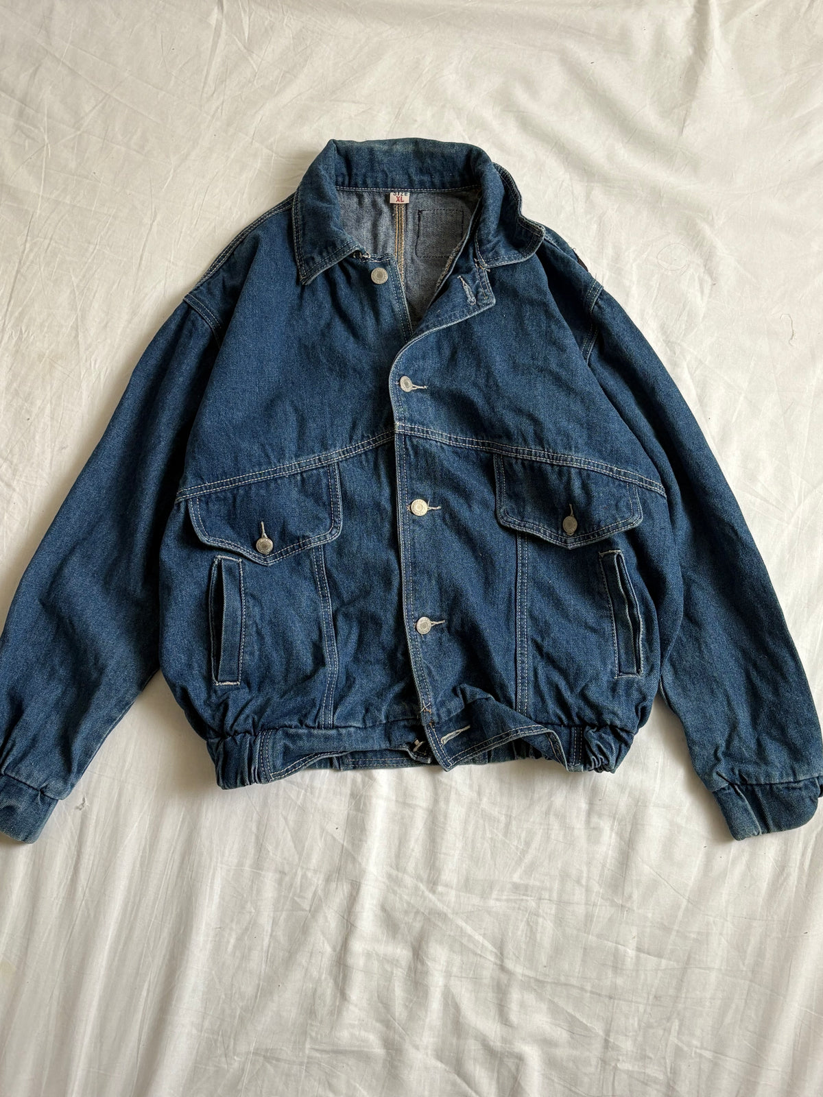 Denim bomber jacket