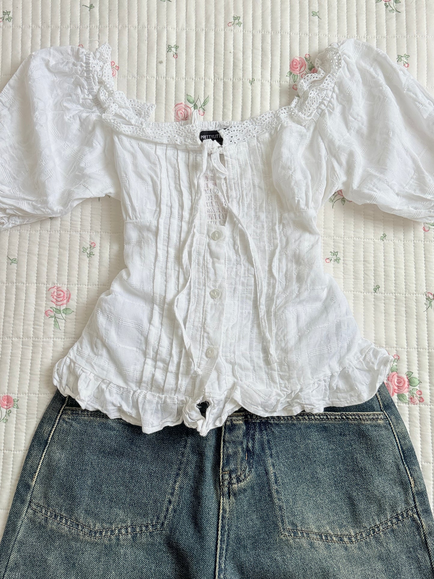 White cotton top