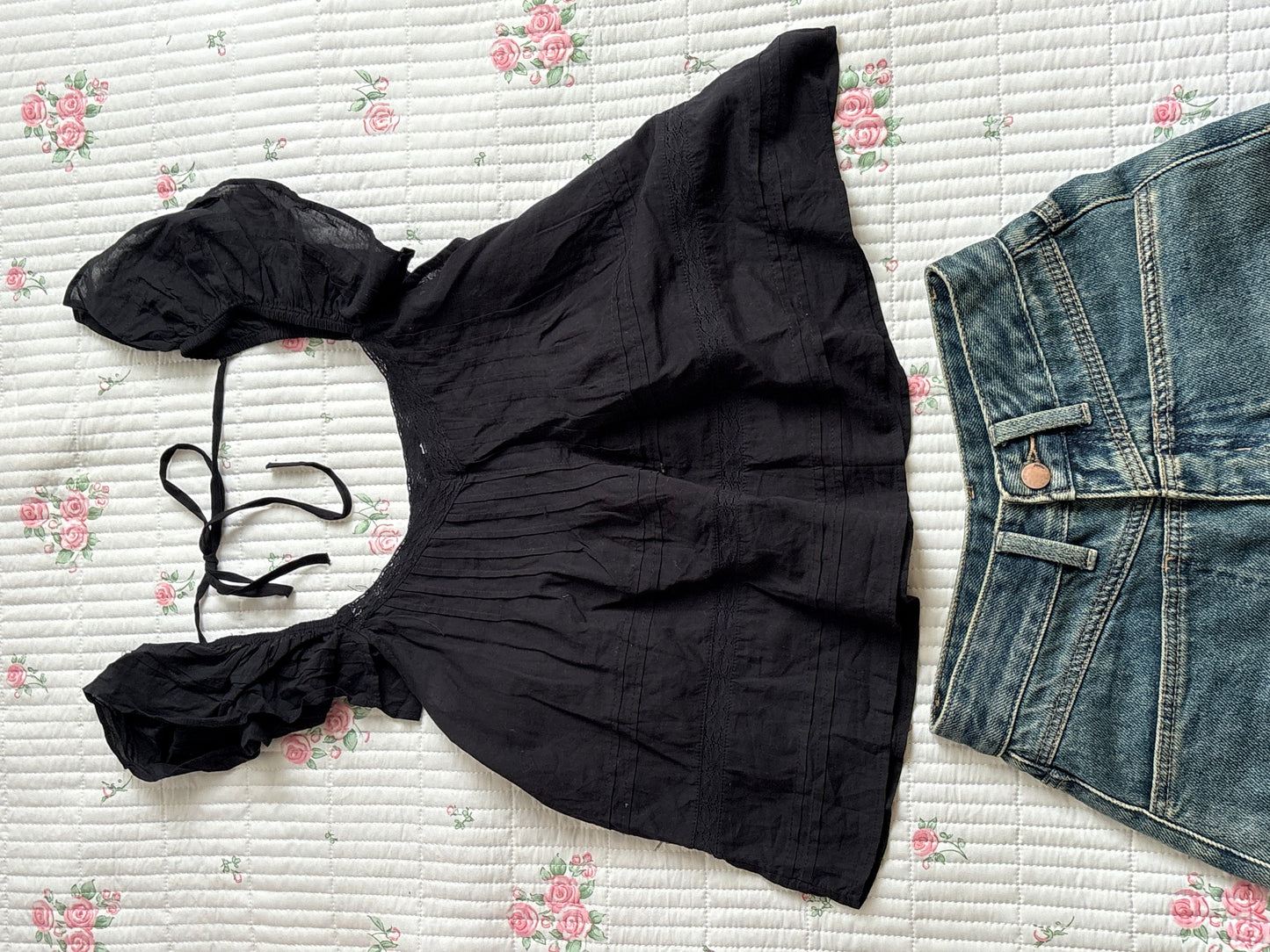 Cotton tie top