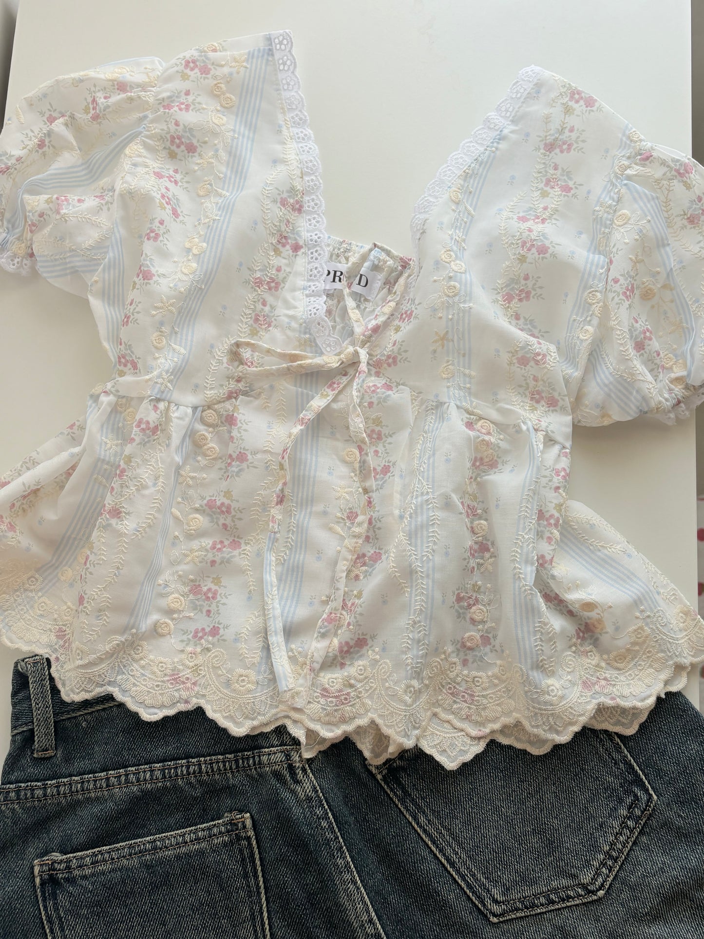 Stella embroidered top