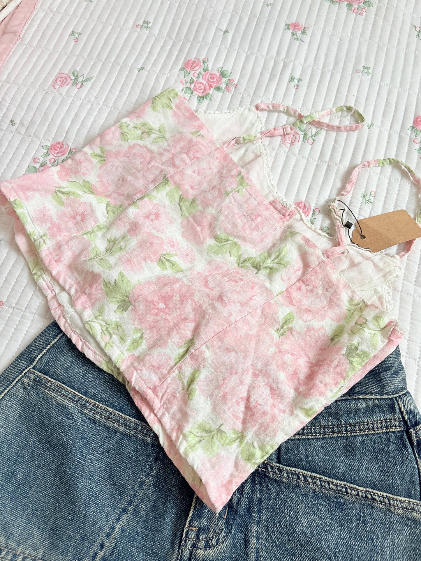 Pink floral top