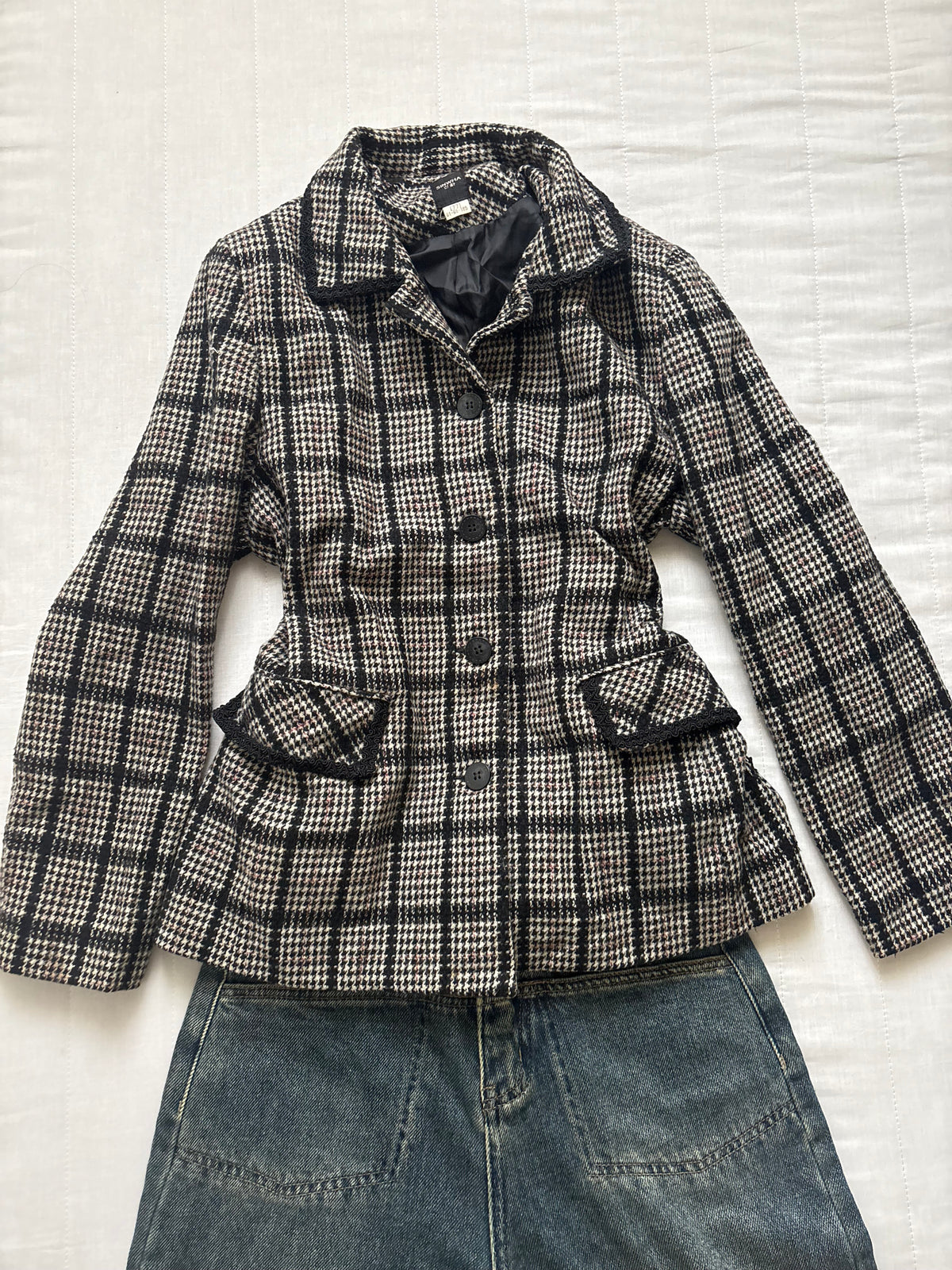 Checkered coat
