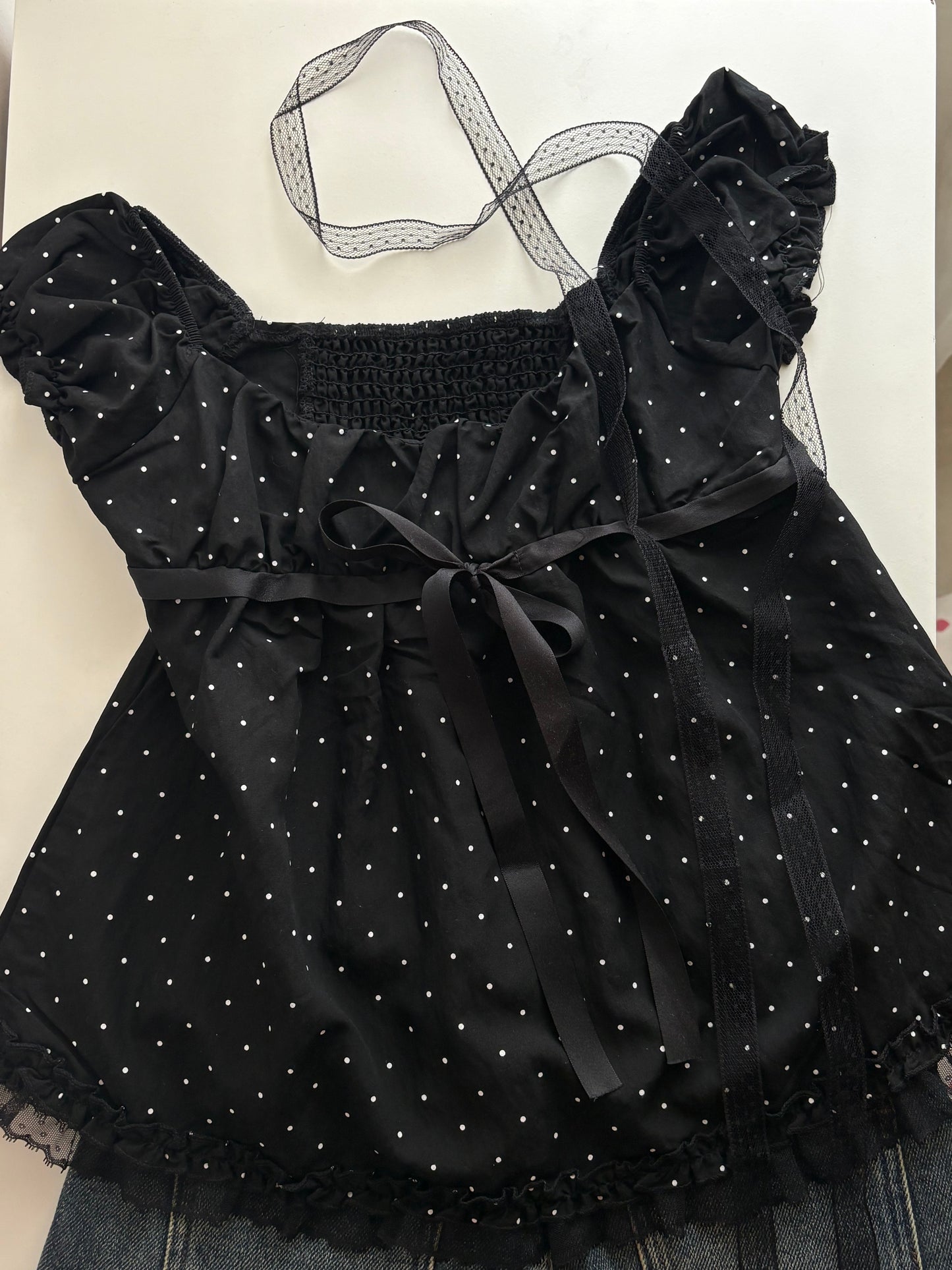 Ariel polka tops