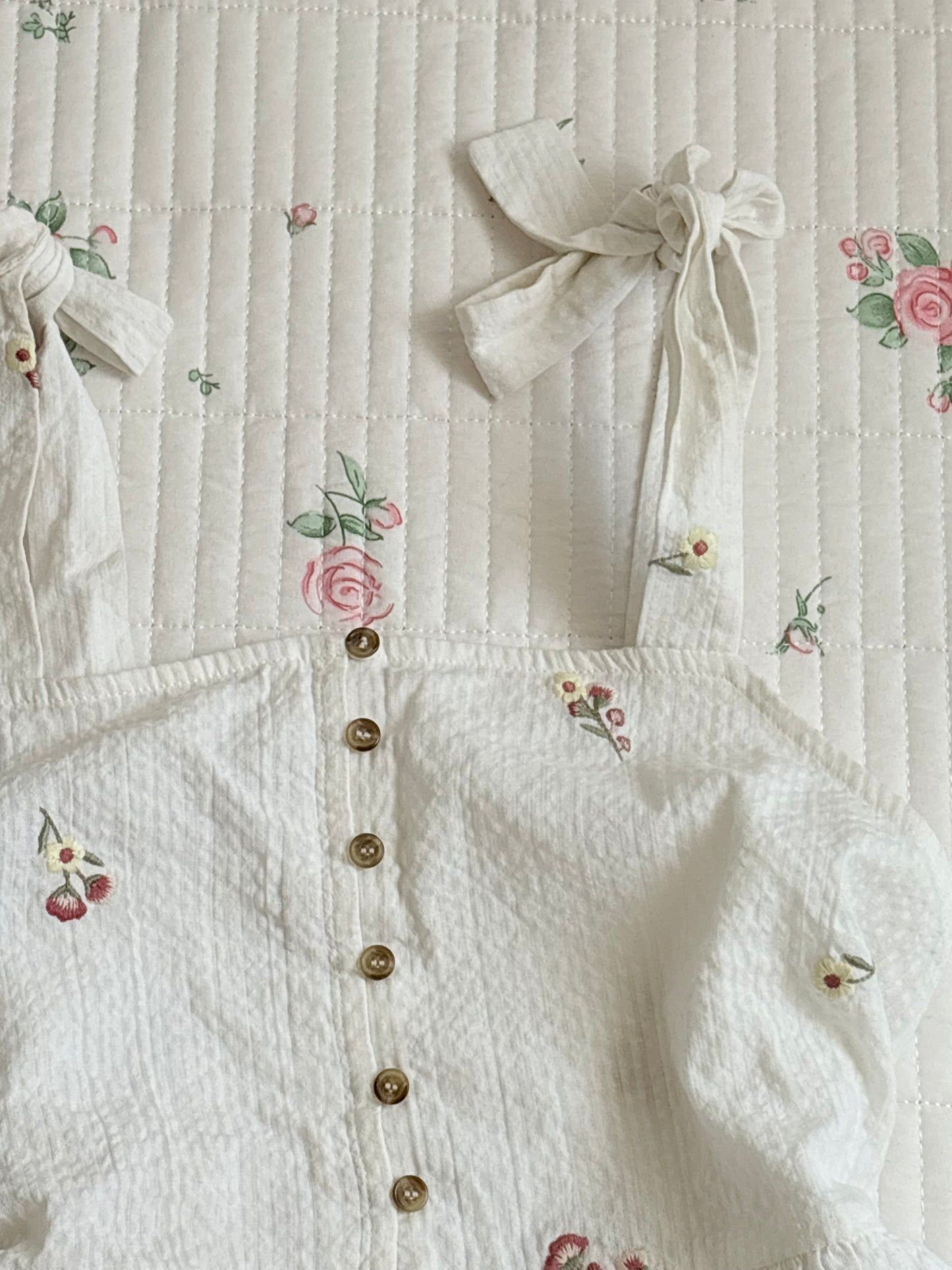 Floral tie top