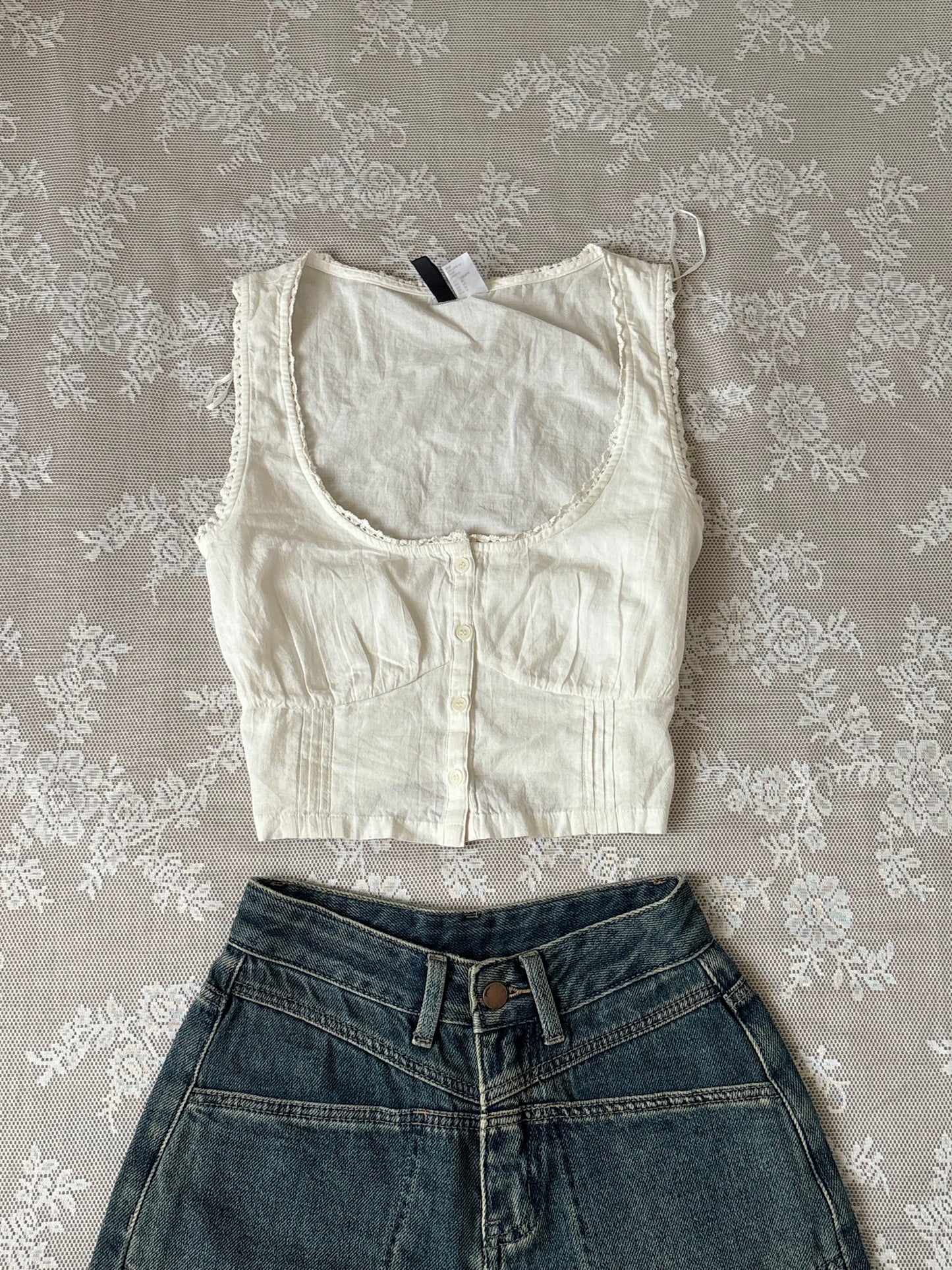 White milkmaid blouse